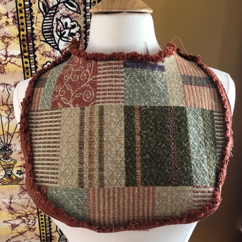 Handmade Boho hippy Fringe Bag with new & recycled fabric kukiu nuts,moon,stars - Picture 13 of 17